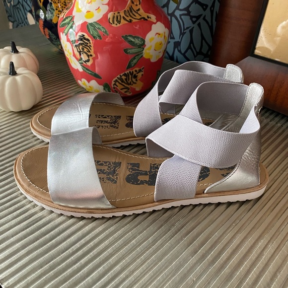 Silver Sorel Ella Sandals - Picture 4 of 7